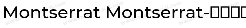 Montserrat Montserrat字体转换